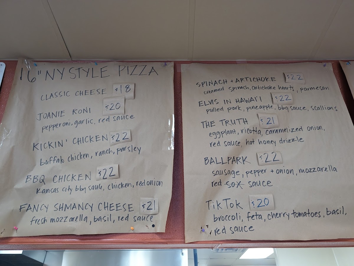 Menu Joanie's Pizza-1