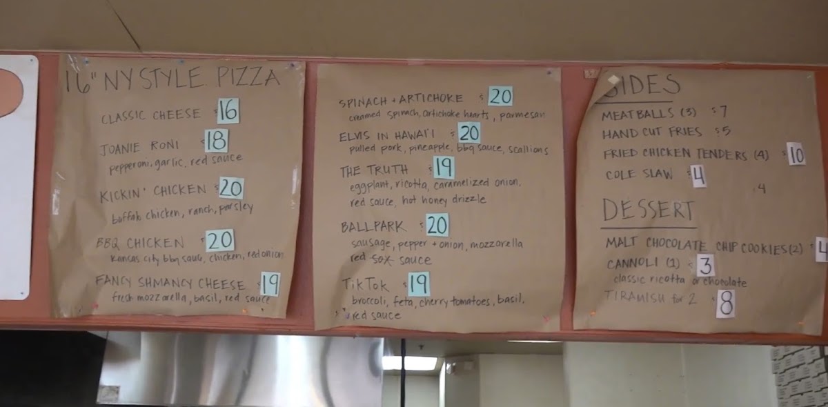 Menu Joanie's Pizza-4